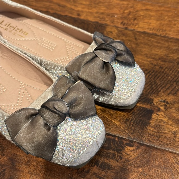Sparkly bow flats - Picture 6 of 6